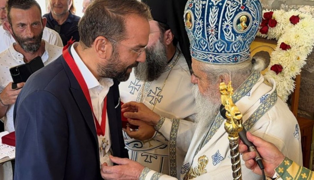 Στη Δίβρη ο Νεκτάριος Φαρμάκης: Τιμήθηκε από τον Μητροπολίτη Ηλείας – Έργα 5 εκατ. ευρώ για τα μοναστήρια
