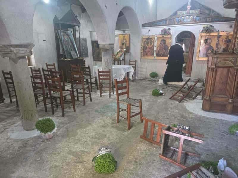 Ιερόσυλοι βανδάλισαν το εκκλησάκι της Μεταμορφώσεως του Σωτήρος