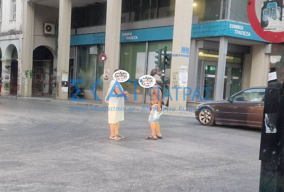 Πάτρα: Ημίγυμνος άνδρας στεκόταν στην μέση του δρόμου, Κορίνθου και Γούναρη